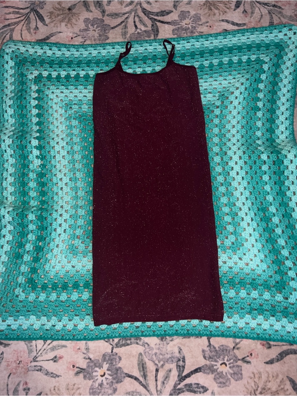 Sparkly Maroon Bodycon Dress